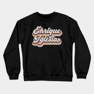 Retro Pattern Enrique 70s 80s 90s Birthday Classic Style Crewneck Sweatshirt